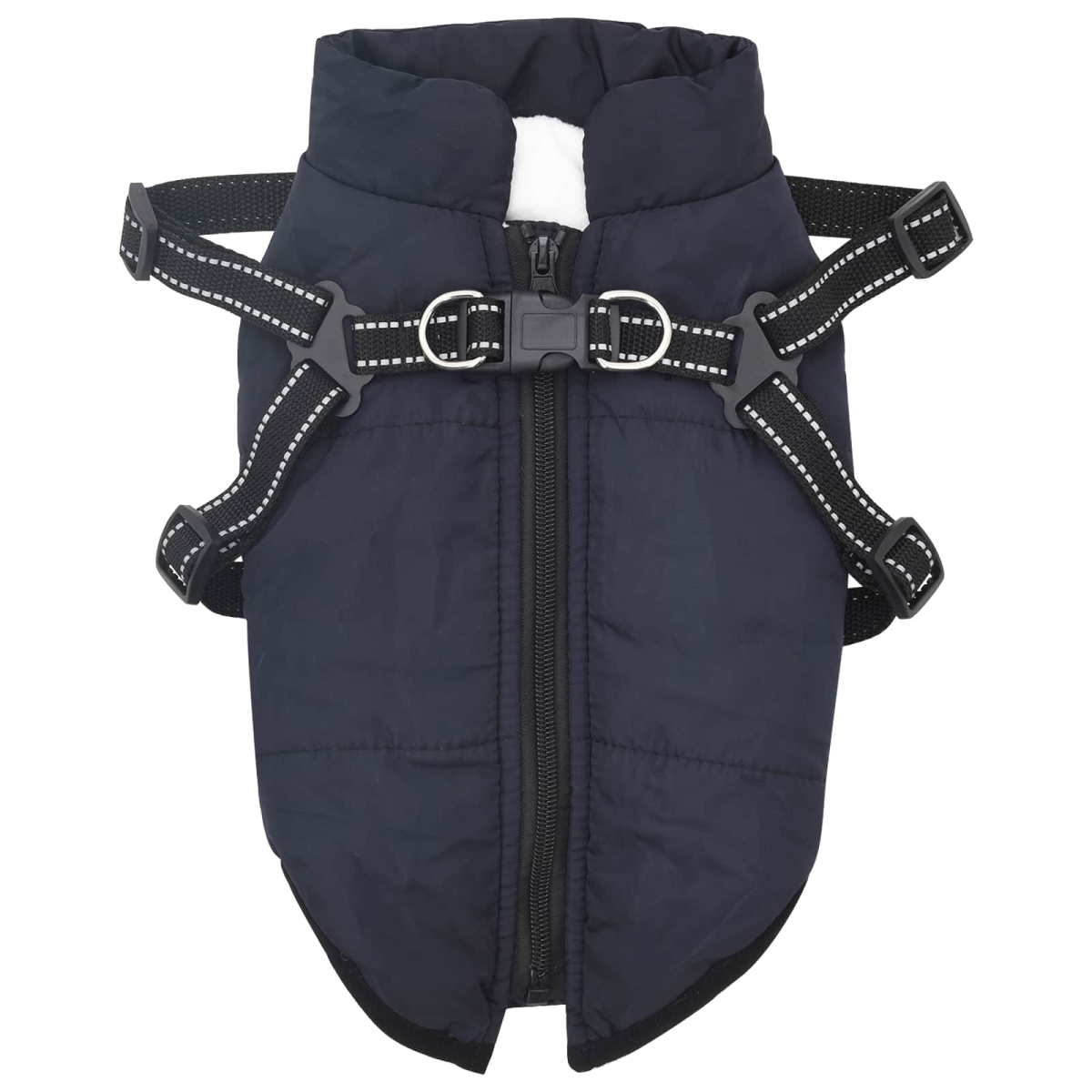 vidaXL Navy Water-Resistant Dog Coat – Size L40