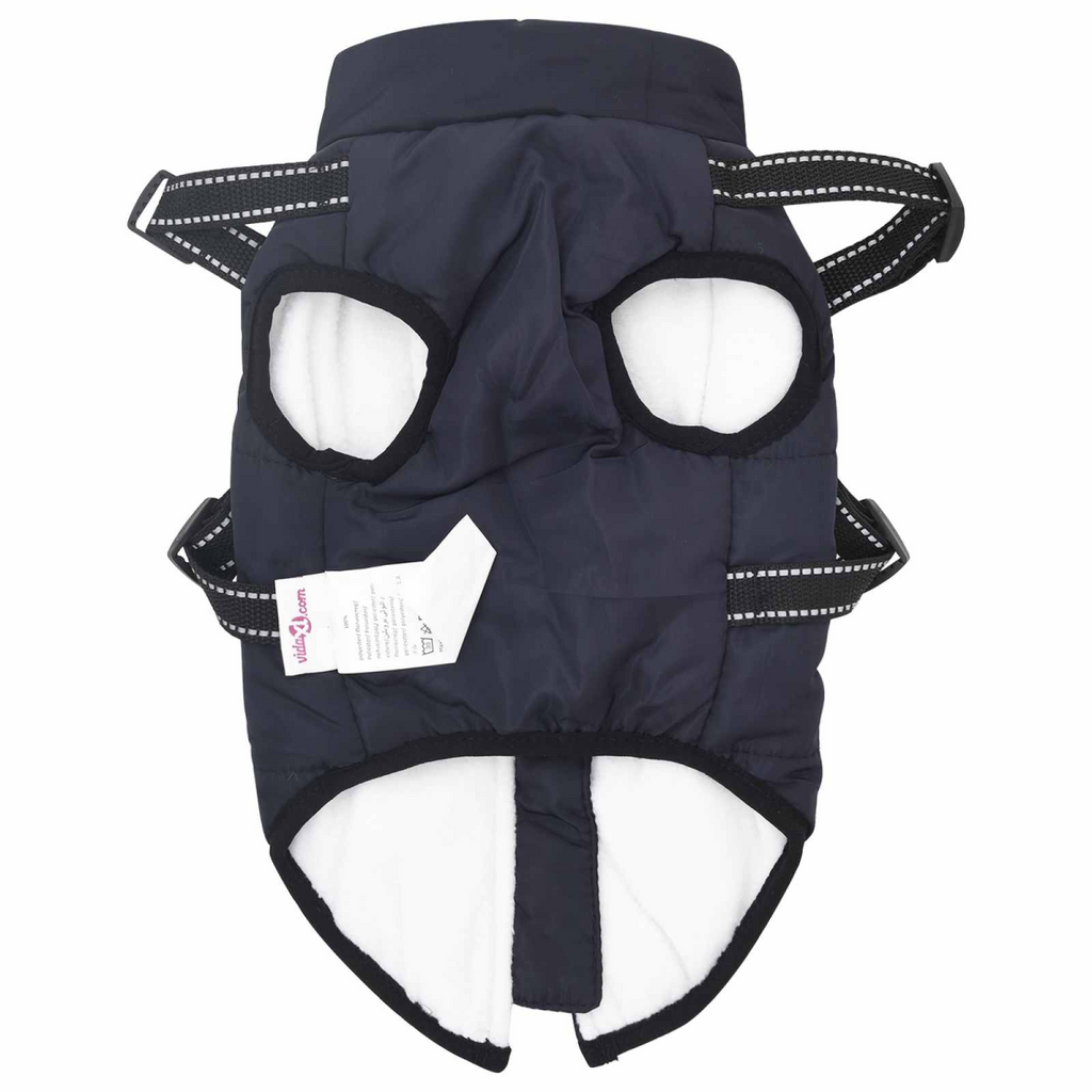 vidaXL Navy Water-Resistant Dog Coat – Size L40