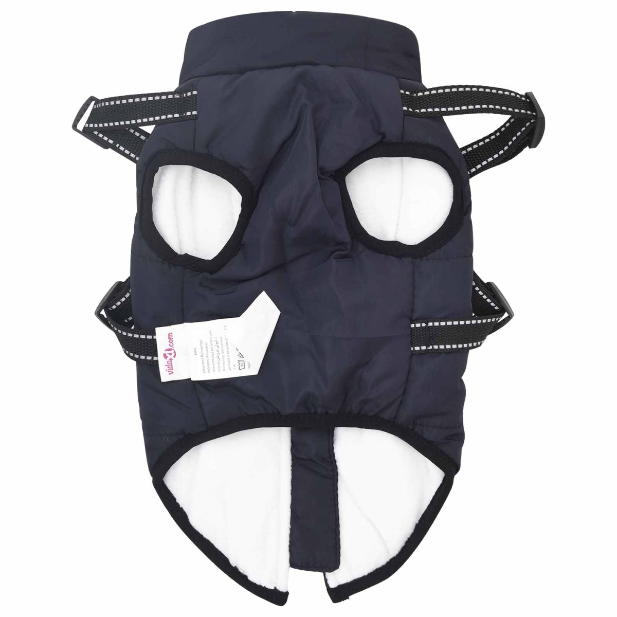 vidaXL Navy Water-Resistant Dog Coat – Size L40