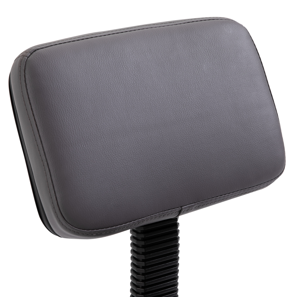 HOMCOM Adjustable Salon Stool with Backrest and Wheels