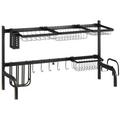 Adjustable 2-Tier Over-Sink Dish Drying Rack