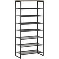 HOMCOM 8-Tier Shoe Storage Rack – Holds 21–24 Pairs