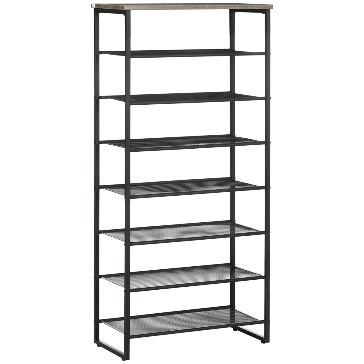 HOMCOM 8-Tier Shoe Storage Rack – Holds 21–24 Pairs